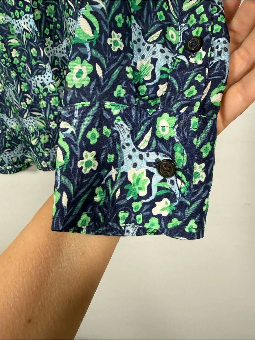 J. Crew Classic-fit shirt in fauna floral, Size 4, Like New!